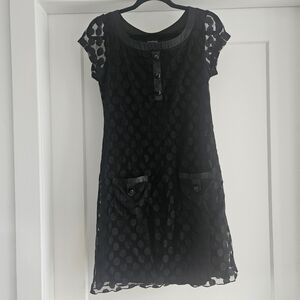 Enfocus Studio Black Mini Dress